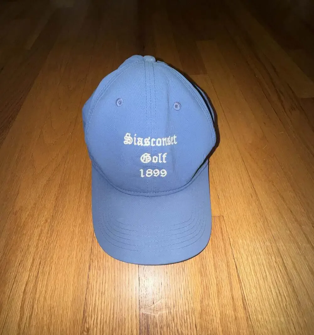 Siasconset Golf 1899 Embroidered Performance Baseball Cap Blue Size XL